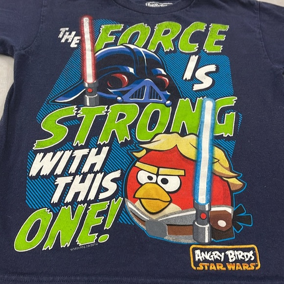 Boys Angry Bird Star Wars Shirt - Picture 2 of 4